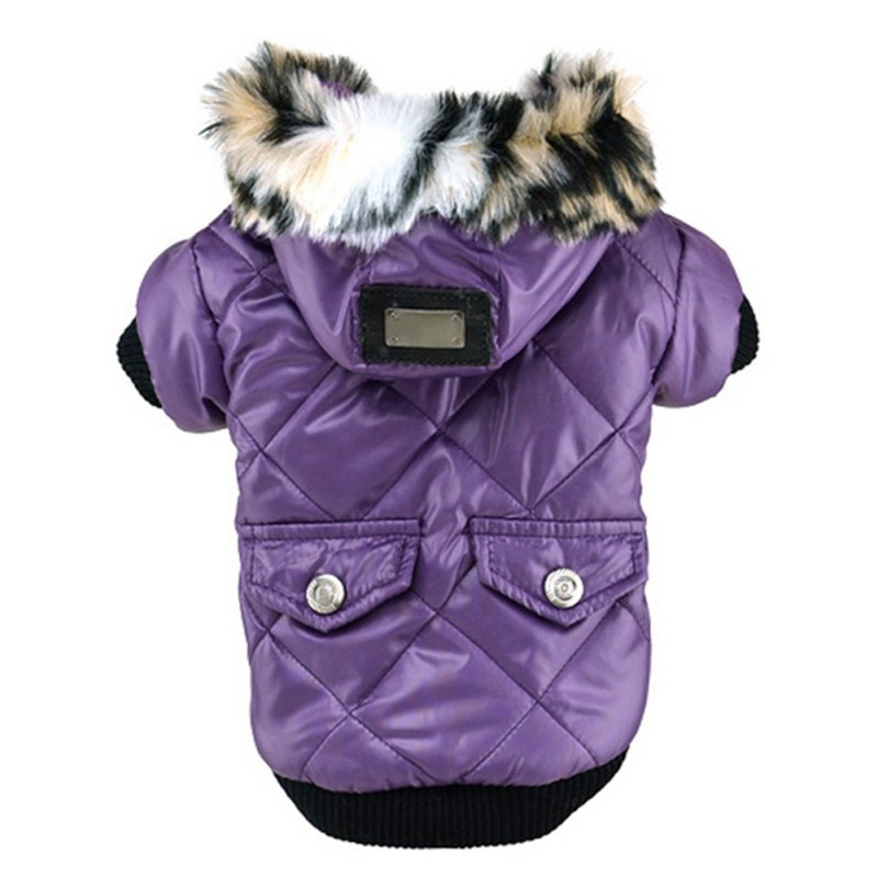 Pet Dog Hooded Jacket Warm Winter Coat Snowsuit Small Dog Chihuahua